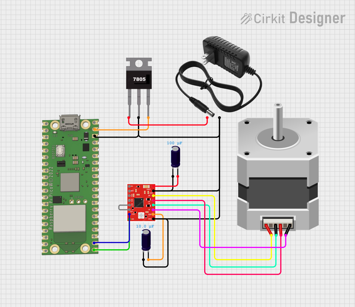 Image of stepper motor: A project utilizing A988 DRIVER  in a practical application