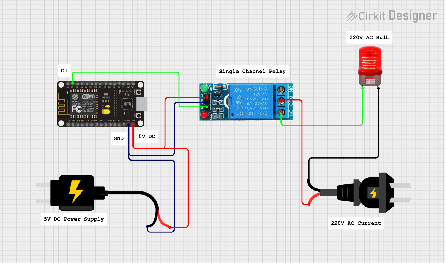 Image of Home Automation with whatsapp: A project utilizing 12V SINGLE CHANNEL RELAY in a practical application