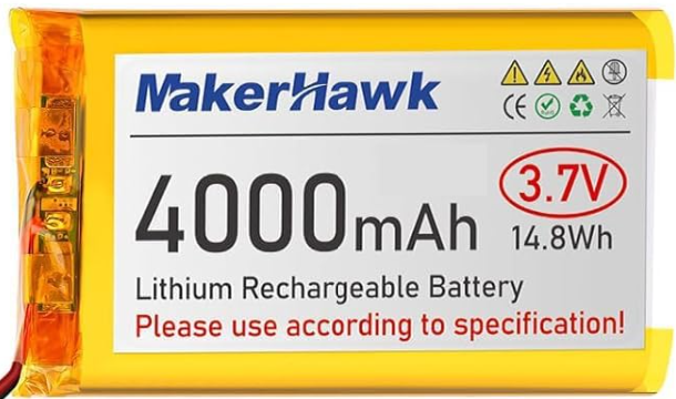 Image of 3.7V 4000mAh LiPo Battery Rechargeable 1S