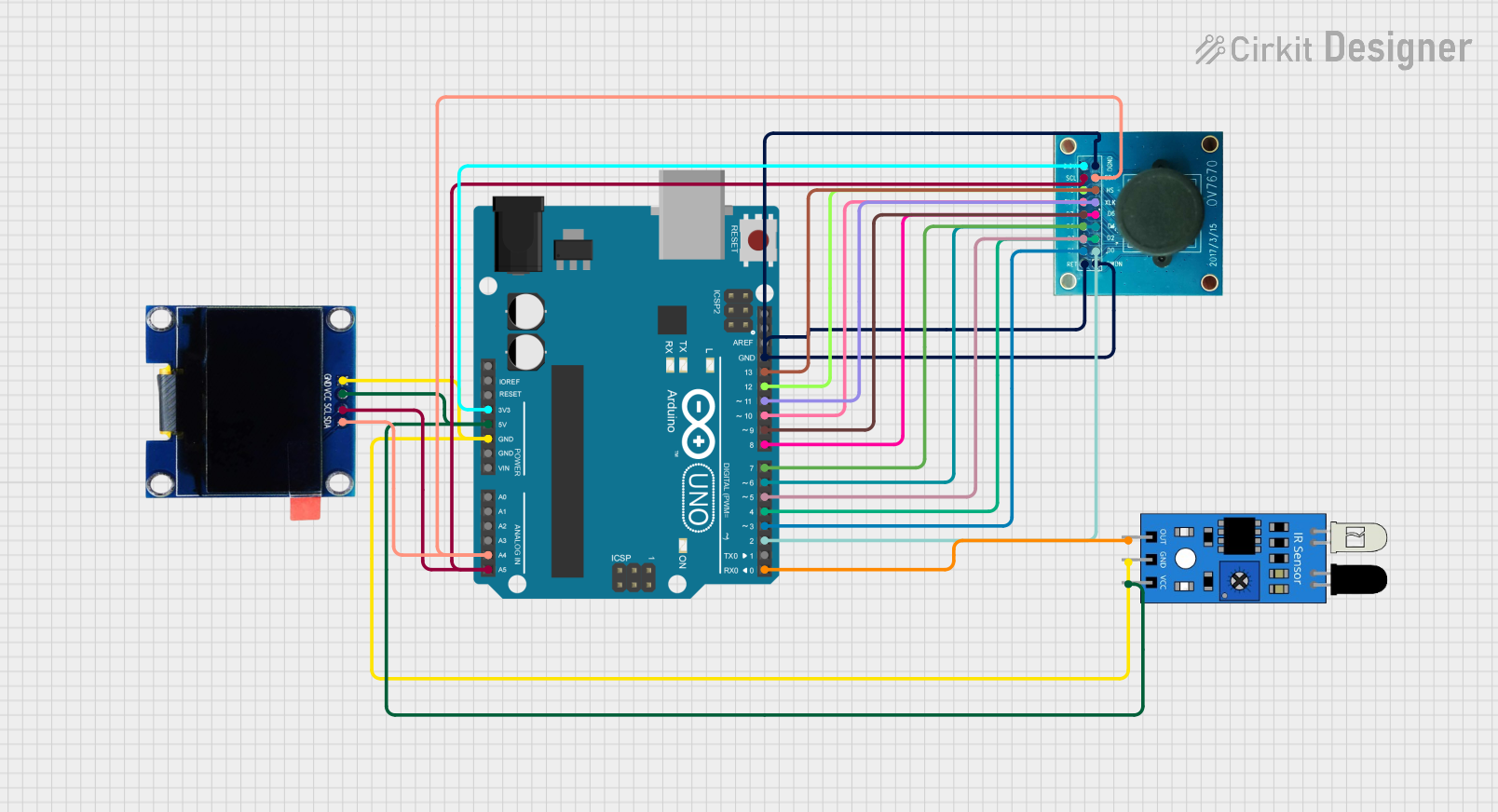 Image of project: A project utilizing OPENMV4-CAM-H7 in a practical application