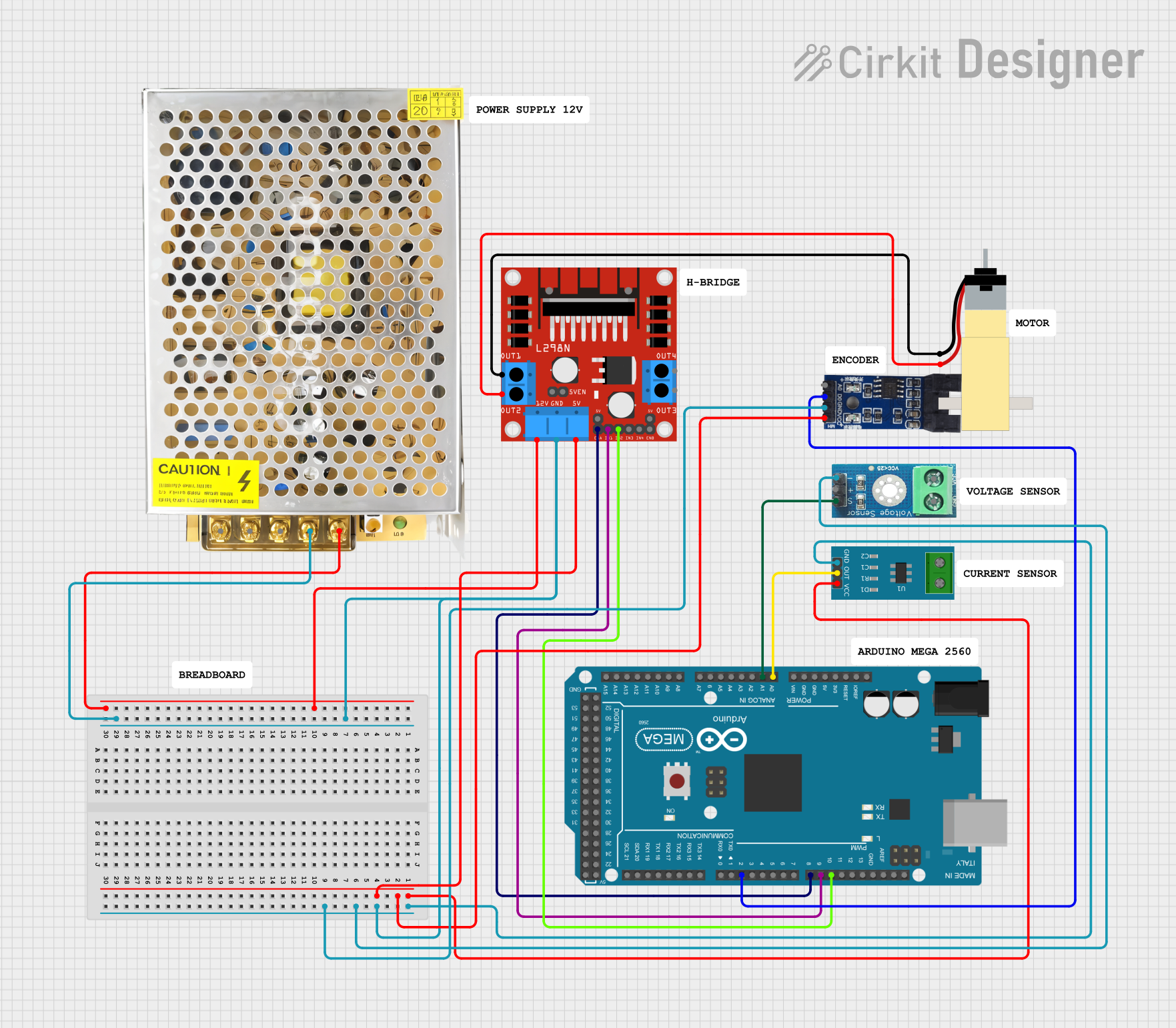 Image of PID: A project utilizing Puente H carrito in a practical application