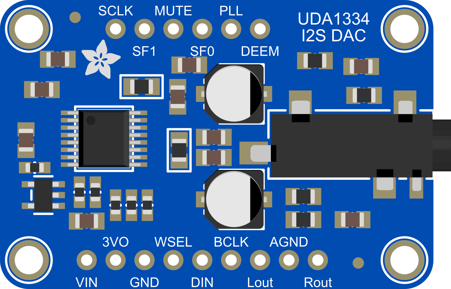 Image of Adafruit UDA1334 I2S DAC