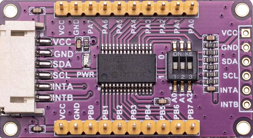 Image of MCP23017 IO Expansion Board I2C Interface 16 I/O Pins Expands