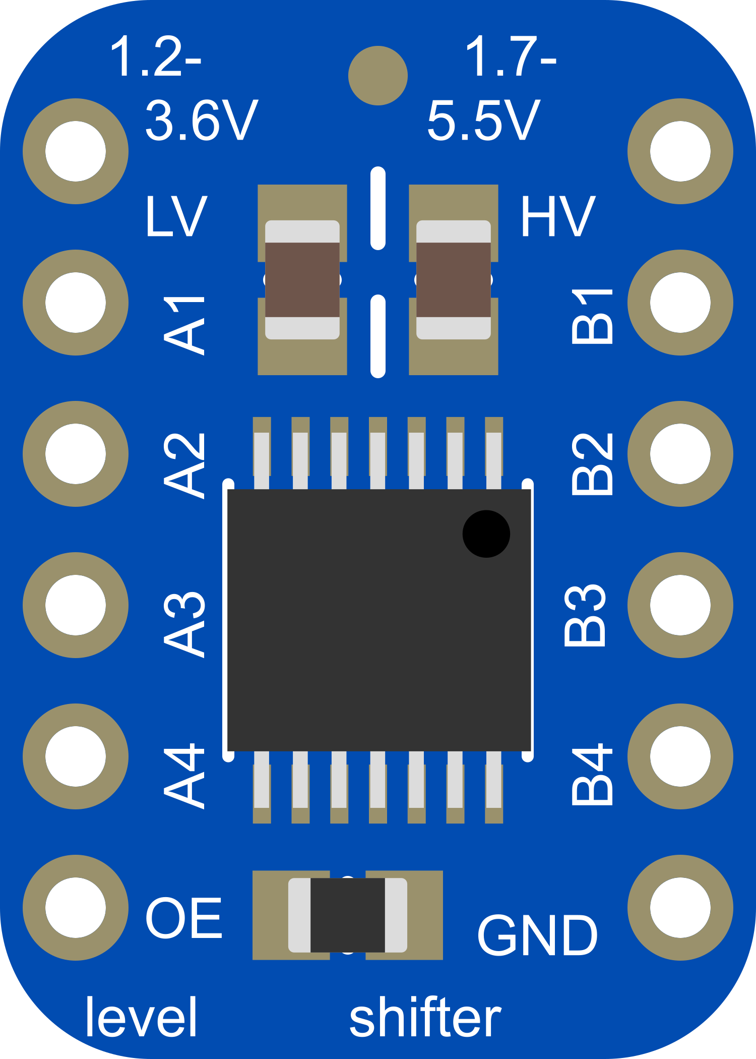 Image of Adafruit TXB0104 4-channel Bi-Directional Level Shifter