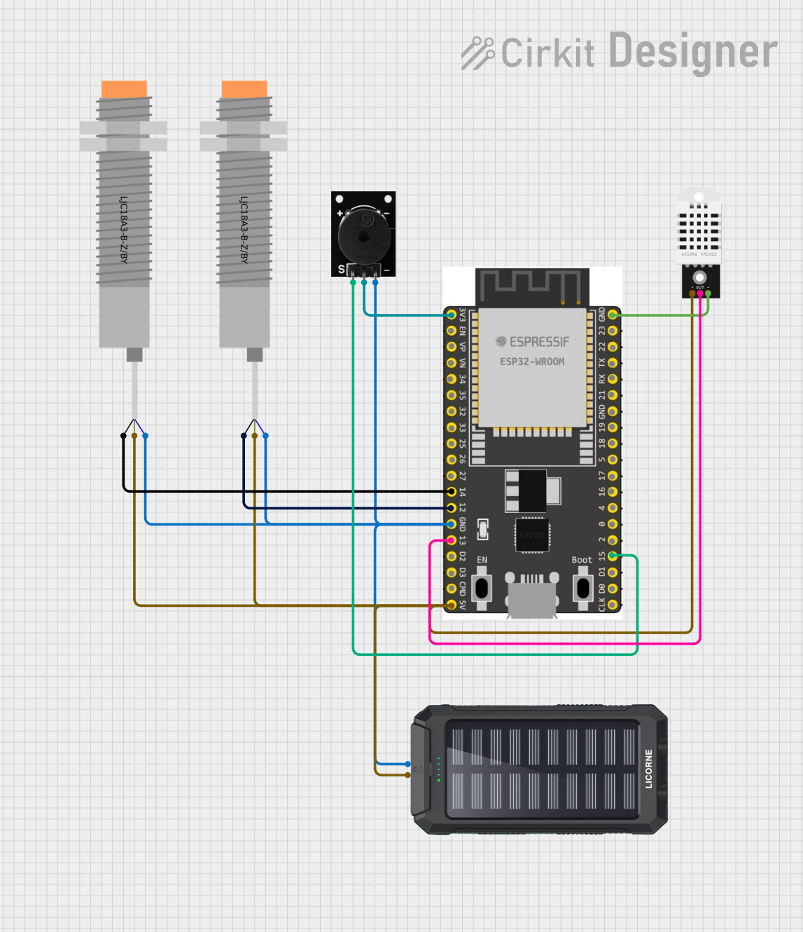 Image of Embedded Circuit: A project utilizing LJC18A3-B-Z/BY Capacitive Proximity Sensor in a practical application