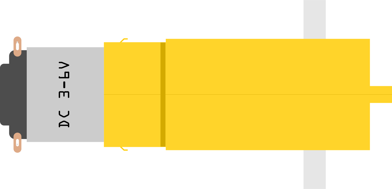 Image of Generic 3–6 V Dual-Shaft DC Gear Motor