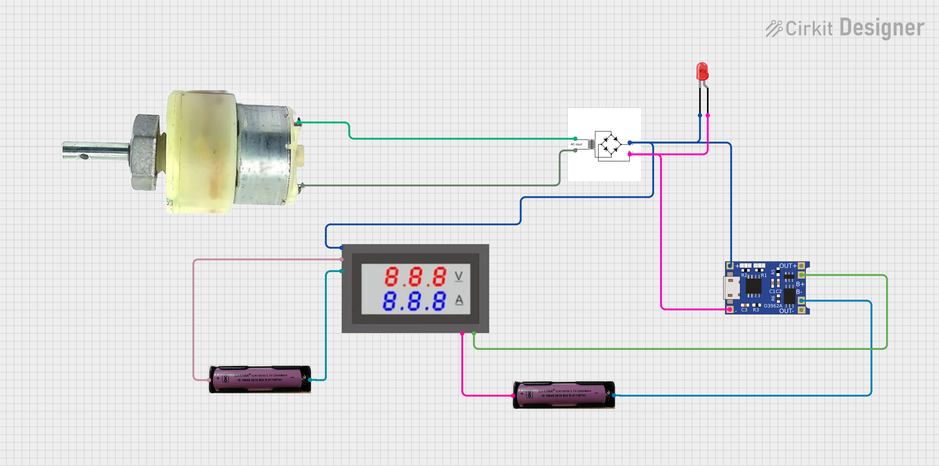 Image of ckt: A project utilizing Mini AC-DC 110V-230V to 5V 700mA Module in a practical application