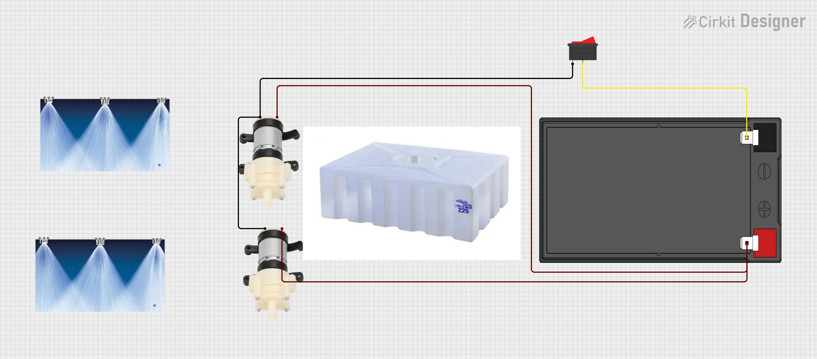 Image of water pump: A project utilizing Bilge Pump 12V in a practical application