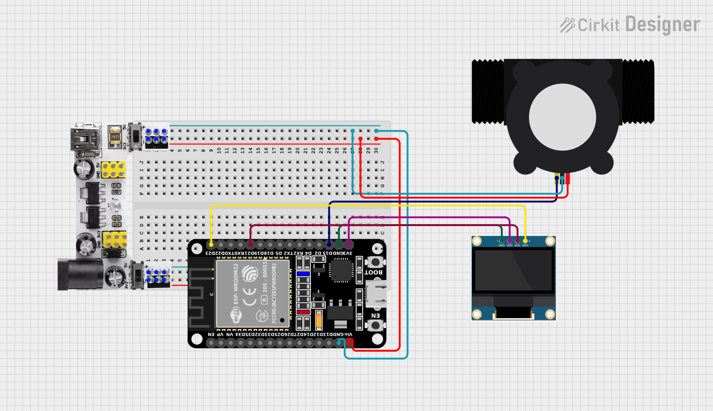 Image of Smart Flow Metre: A project utilizing YF-S201 Water Flow Meter in a practical application