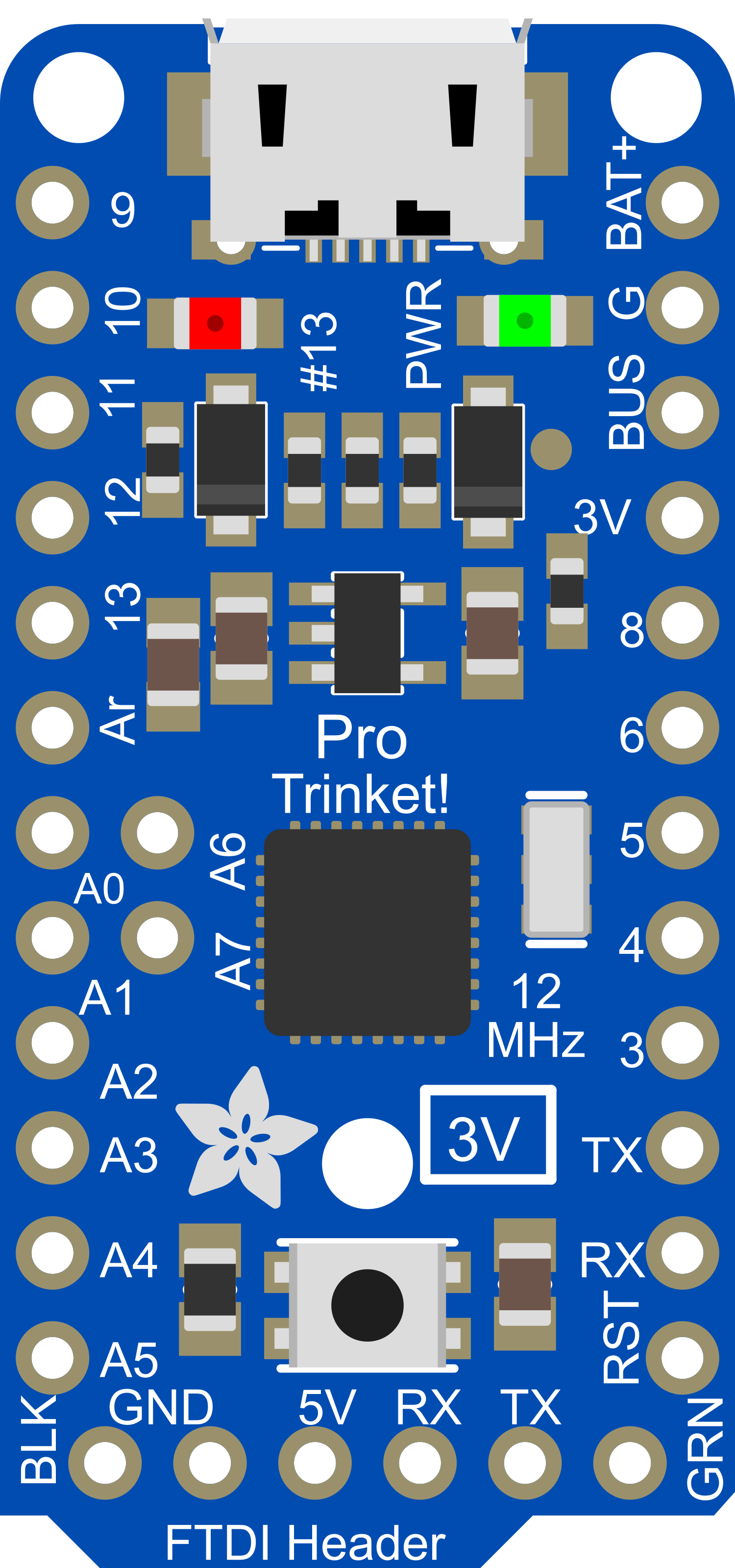 Image of Adafruit Pro Trinket 3.3V 12MHz