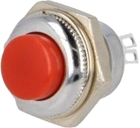 Image of Red momentary switch 32 mm