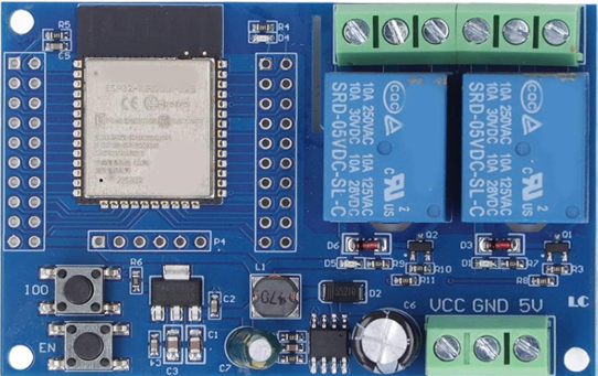 Image of 2 Channel 5V Relay Module ESP 32