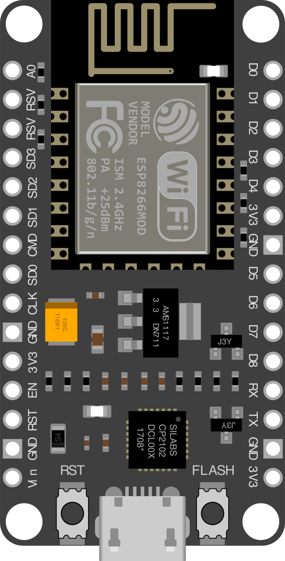 Image of Amica NodeMCU DEVKIT 1.0