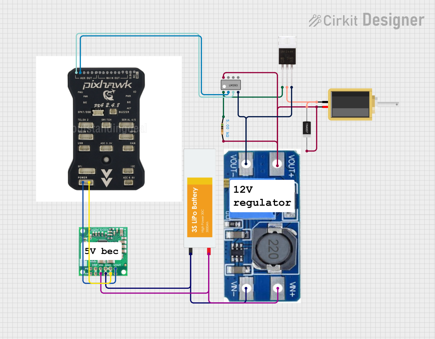 Image of solenoid control circuit: A project utilizing Mosfet in a practical application