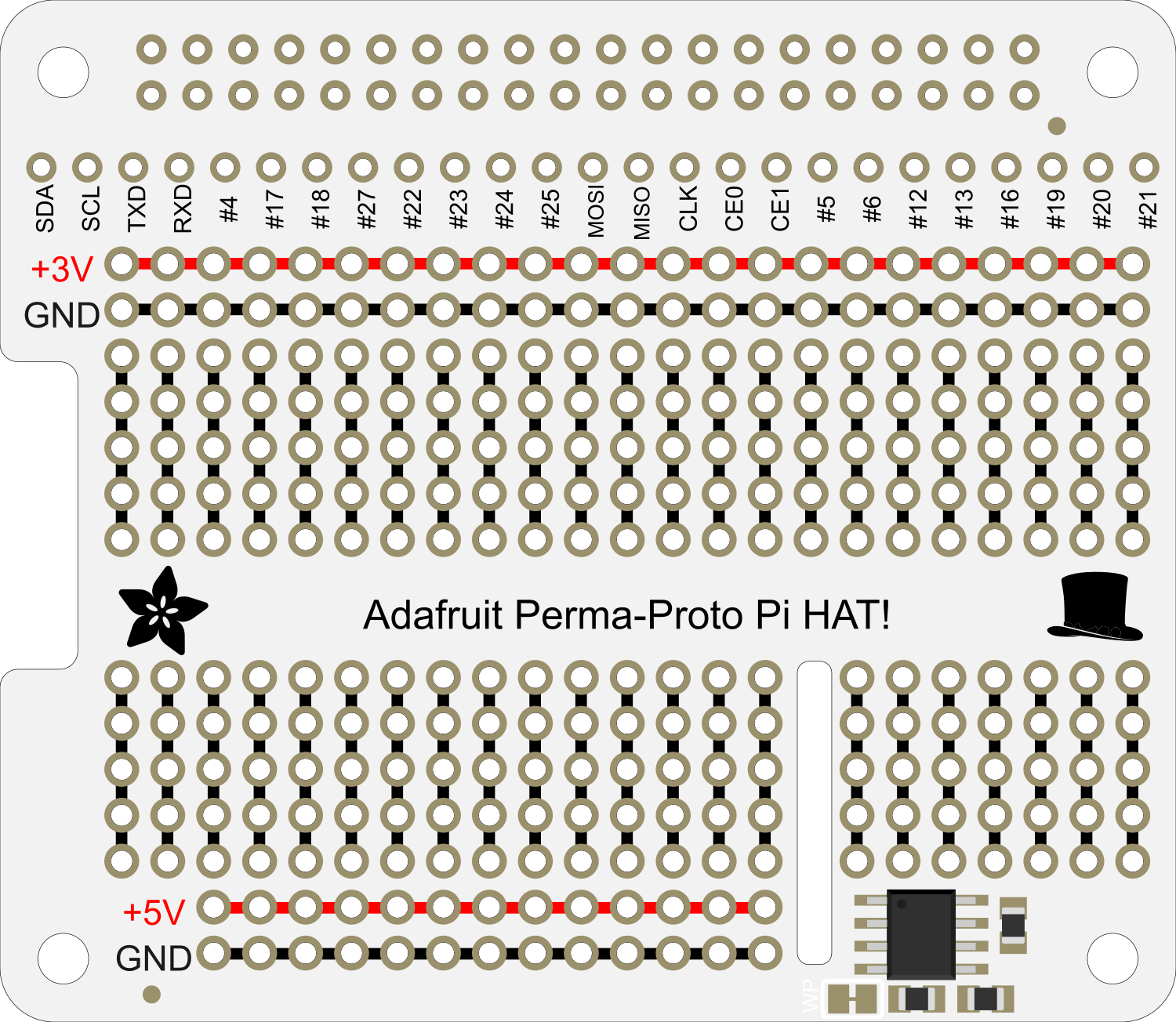 Image of Adafruit Perma-Proto HAT