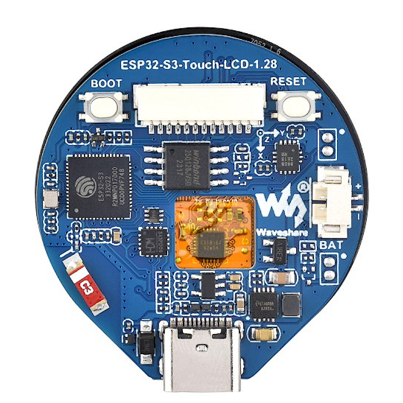 Image of ESP32-S3 Touch LCD 1.28