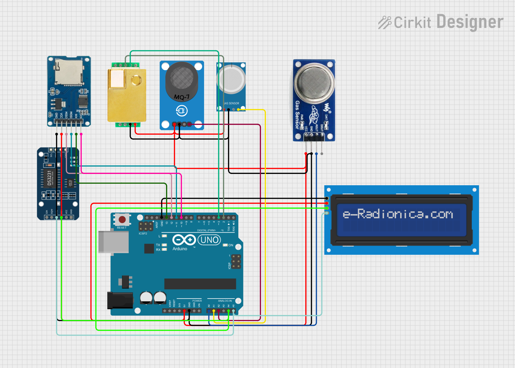 Image of Gas detector booooot: A project utilizing Fermion: MEMS Volatile Organic Compounds VOC Gas Detection Sensor (Breakout, 1-500ppm) in a practical application