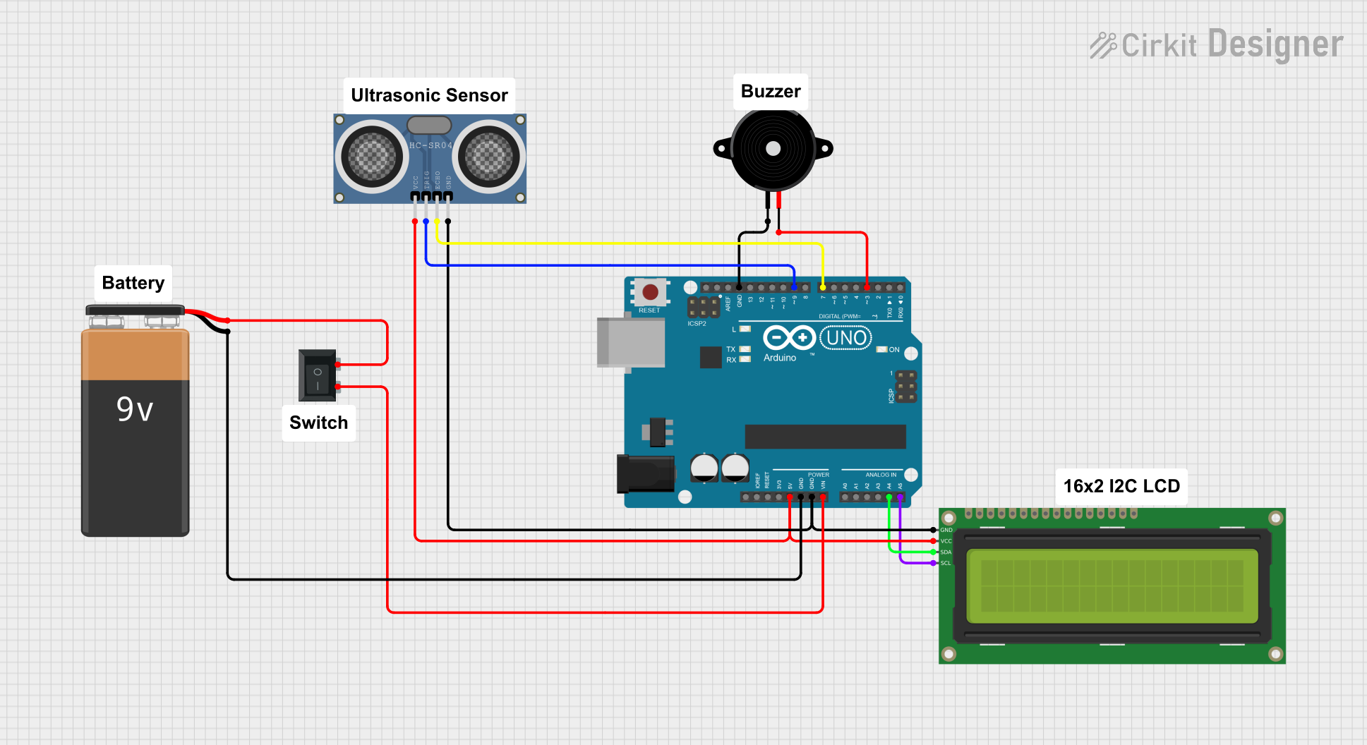 Image of Distance sensor: A project utilizing MKE-S01 Ultrasonic Distance Sensor in a practical application