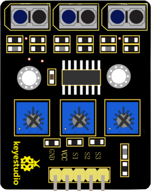 Image of 3 channel line tracking