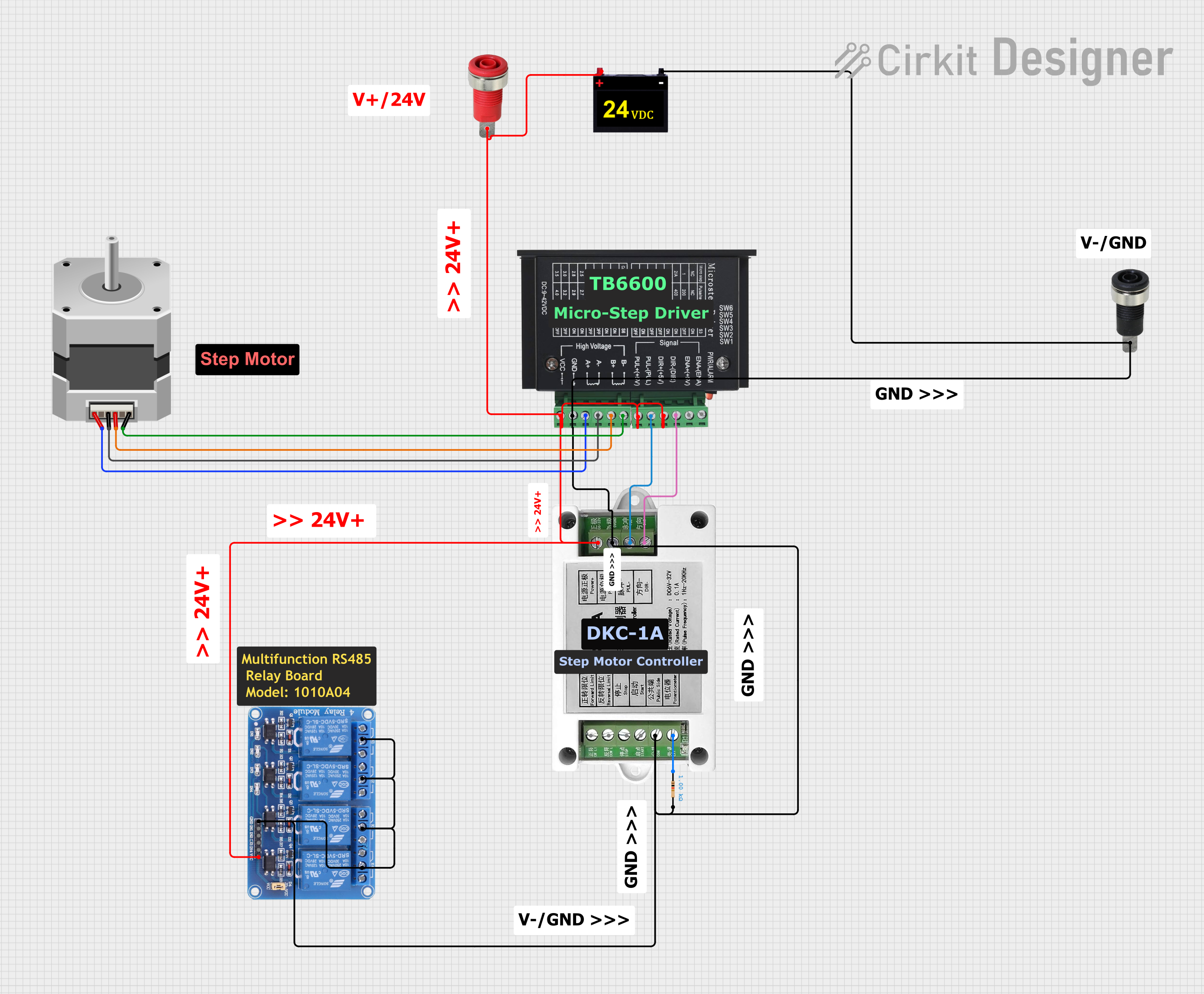 Image of Copy of Copy of Copy of PLC-Based Step Motor Speed and Direction Control System: A project utilizing DKC-1A(Stepper_Motor_Controllers) in a practical application