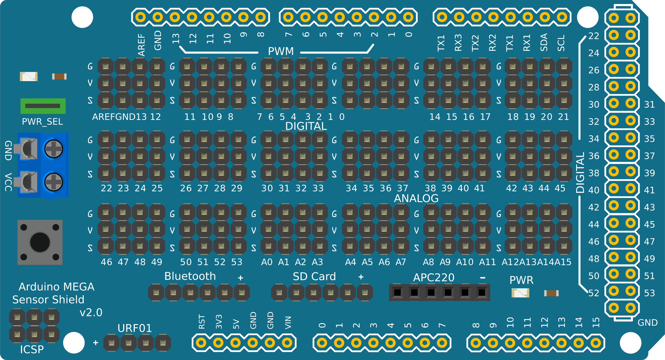 Image of Adruino Mega Sensor Shield