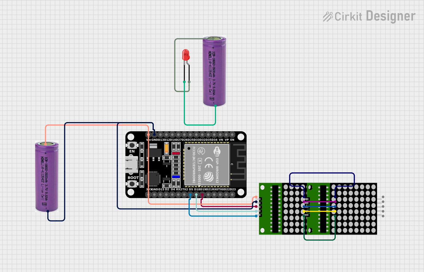 Image of time: A project utilizing Adafruit Mini 8x8 LED Matrix Backpack Blue in a practical application