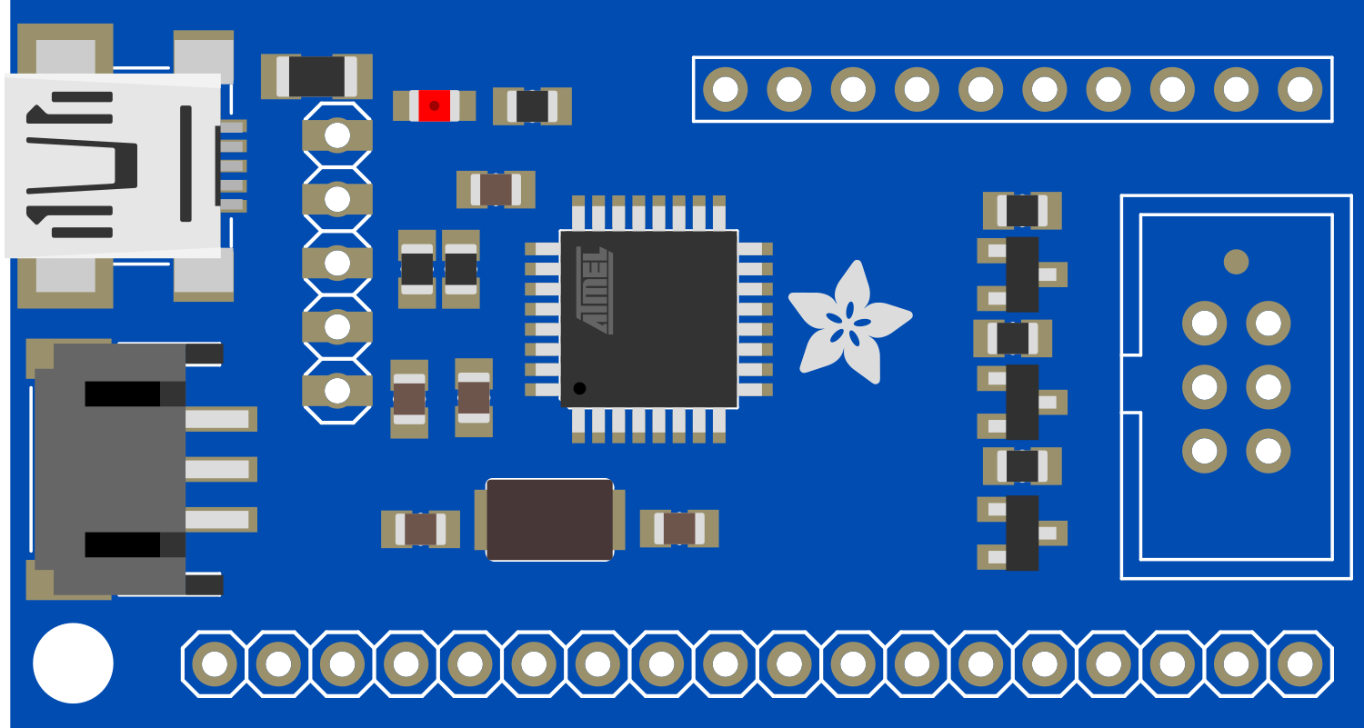 Image of Adafruit USB Serial Char LCD Backpack