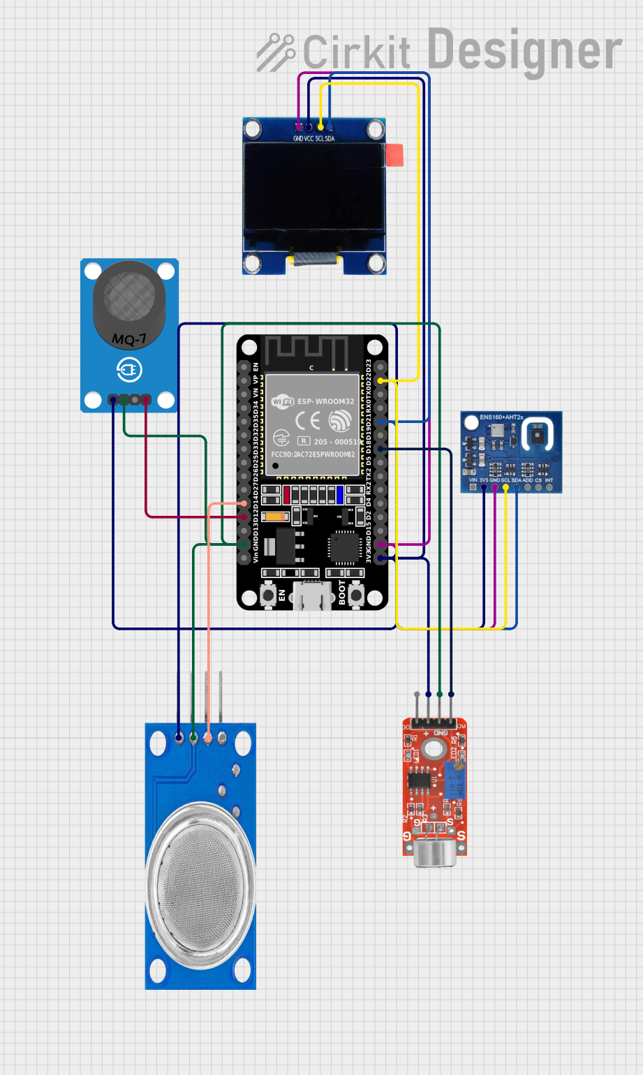 Image of EnviroXpert Pro: A project utilizing Gravity: ENS160 Air Quality Sensor in a practical application