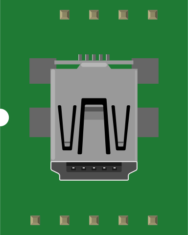 Image of Mini-USB _B_ connector with 5th pin broken out.