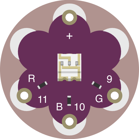 Image of LilyPad Tri-Color LED