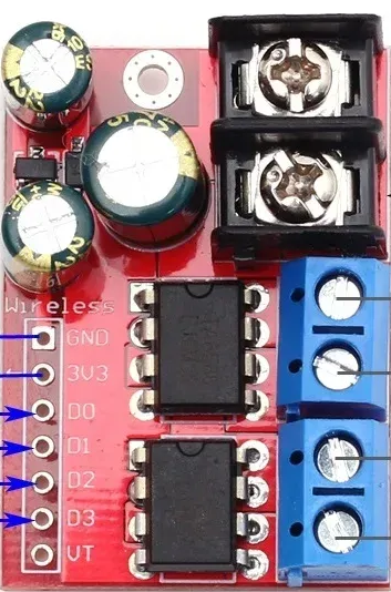 Image of  5A 3V-14V Dual DC Motor Drive Module