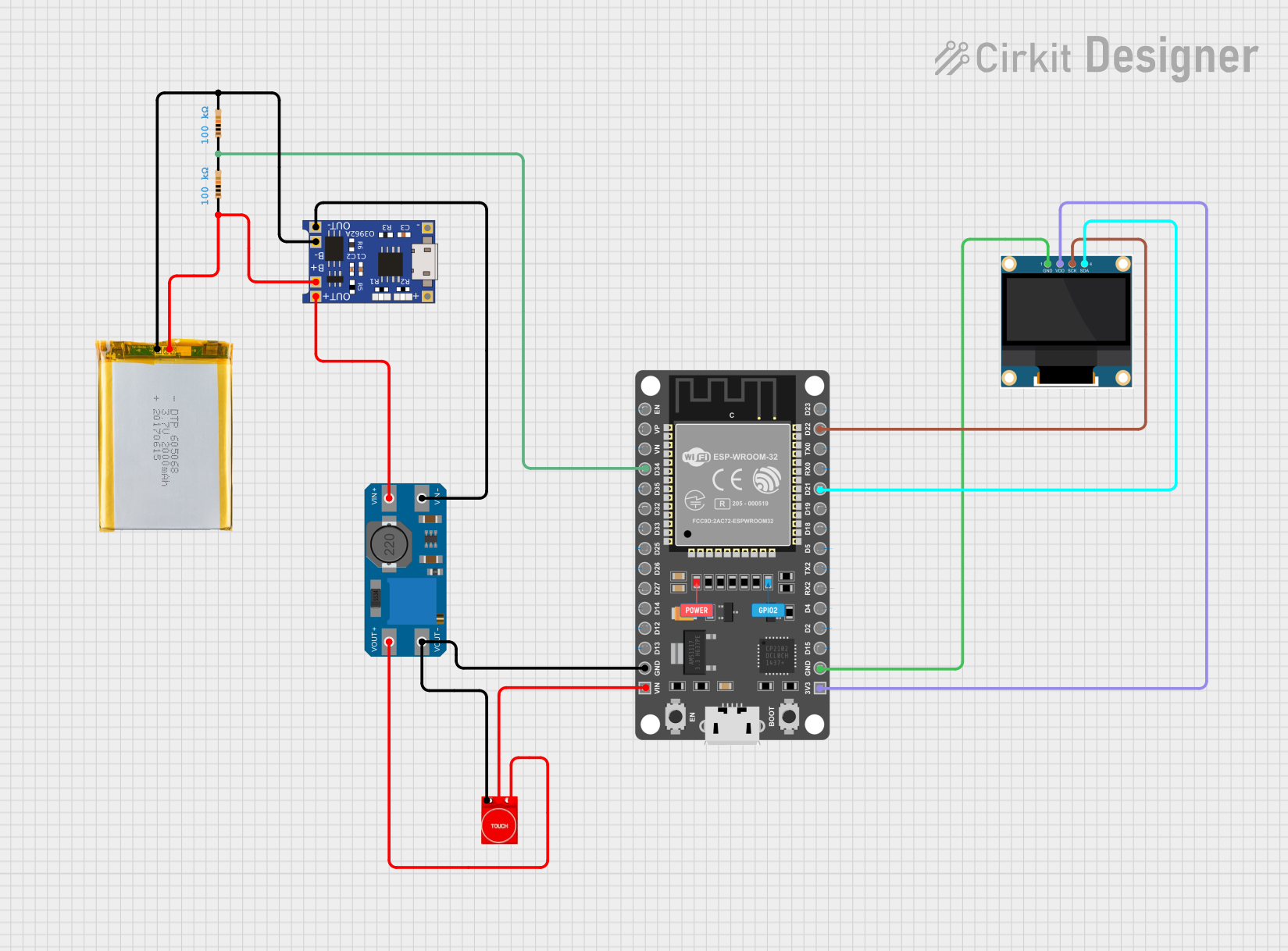 Image of Battery Monitor: A project utilizing Uh-oh Battery Level Indicator Kit in a practical application