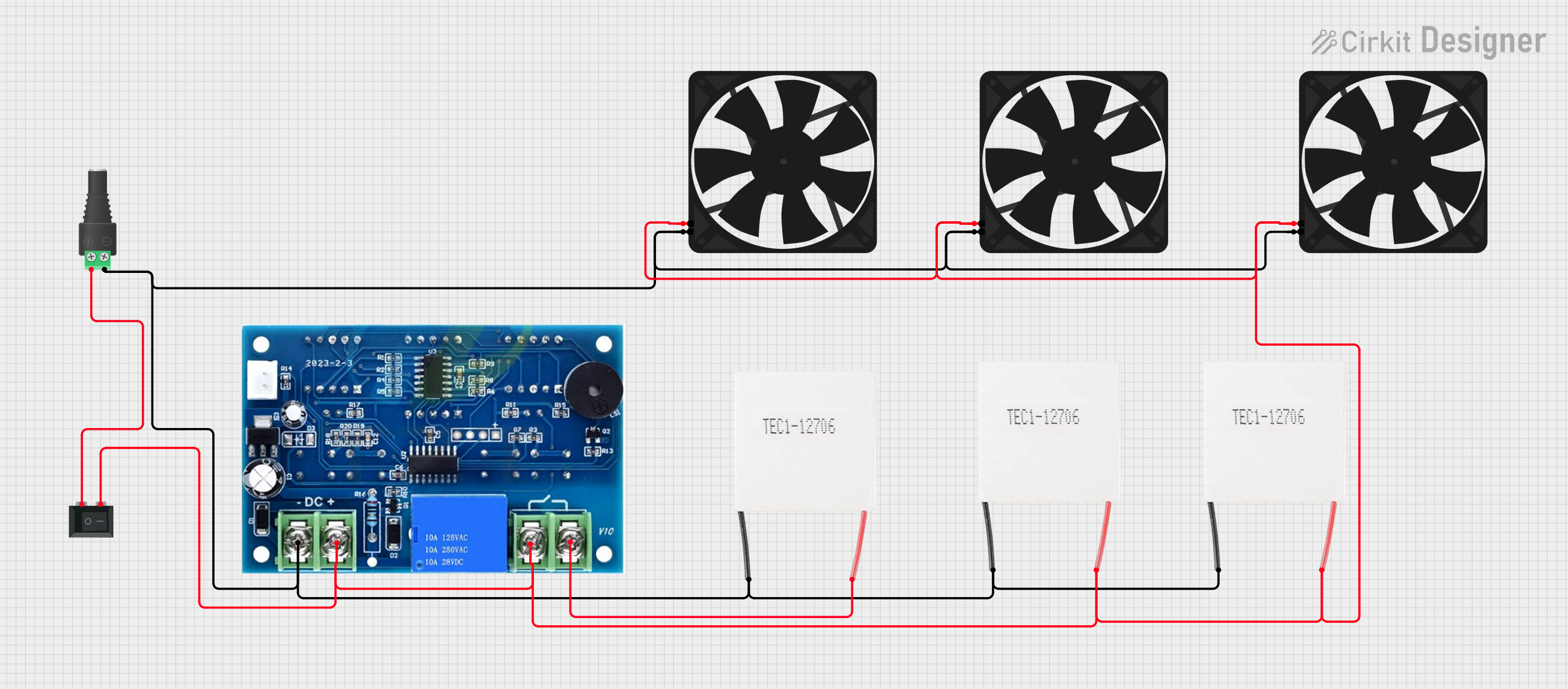 Image of Mini car refrigerator circuit: A project utilizing Peltier Module in a practical application