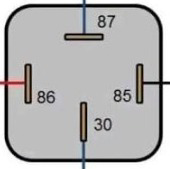 Image of 12v 4 pin socket relay