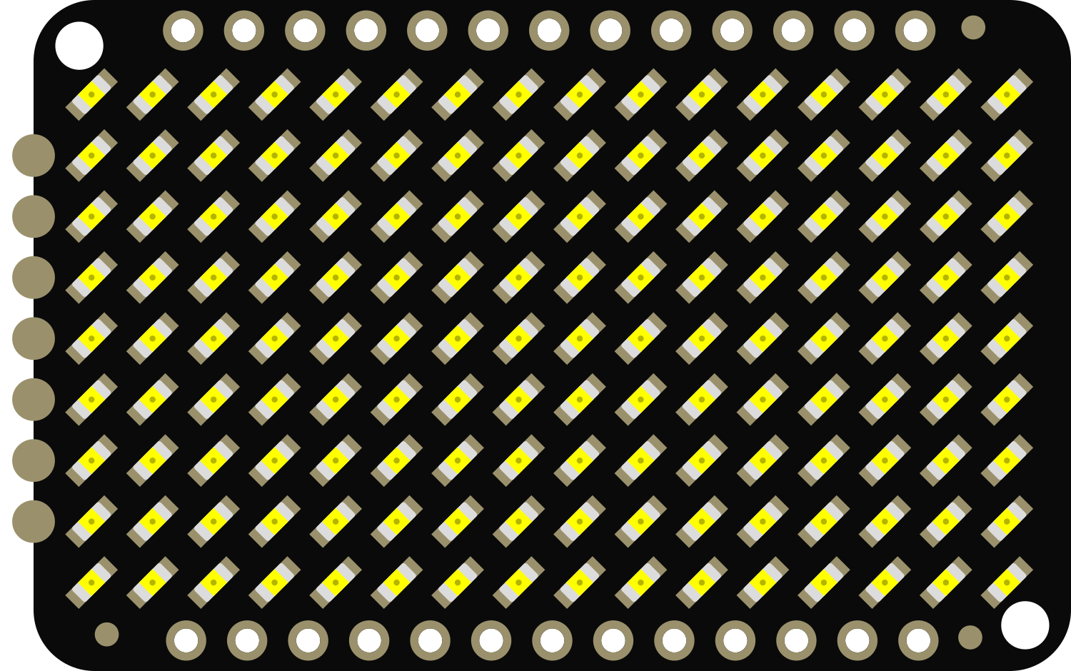 Image of Adafruit Charlieplex 9x16 Yellow