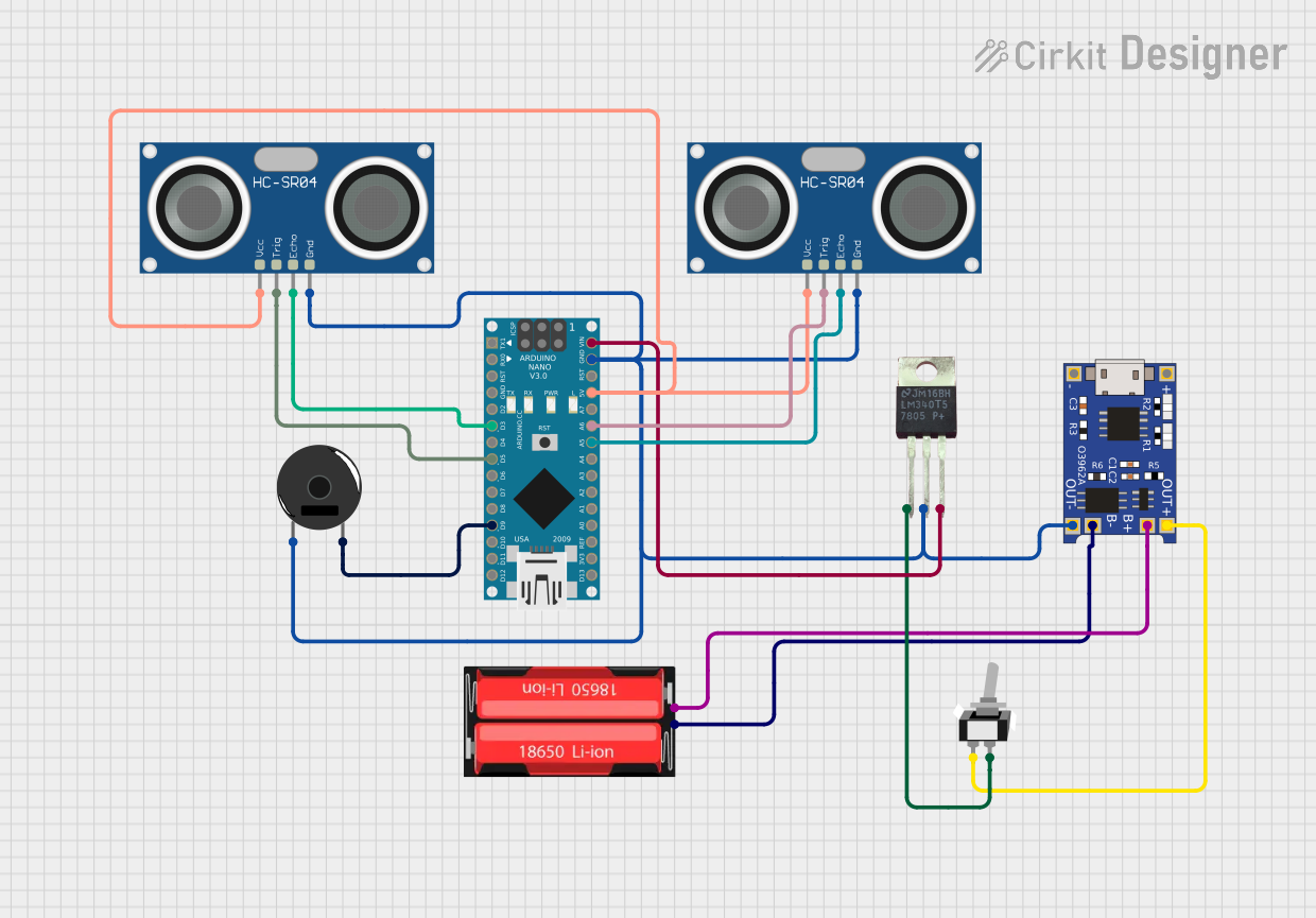 Image of Emergency walking stick: A project utilizing PDM Ultrasonic Microphone Sensor Knowles SPH0655LM4H-1 RAK18032 in a practical application