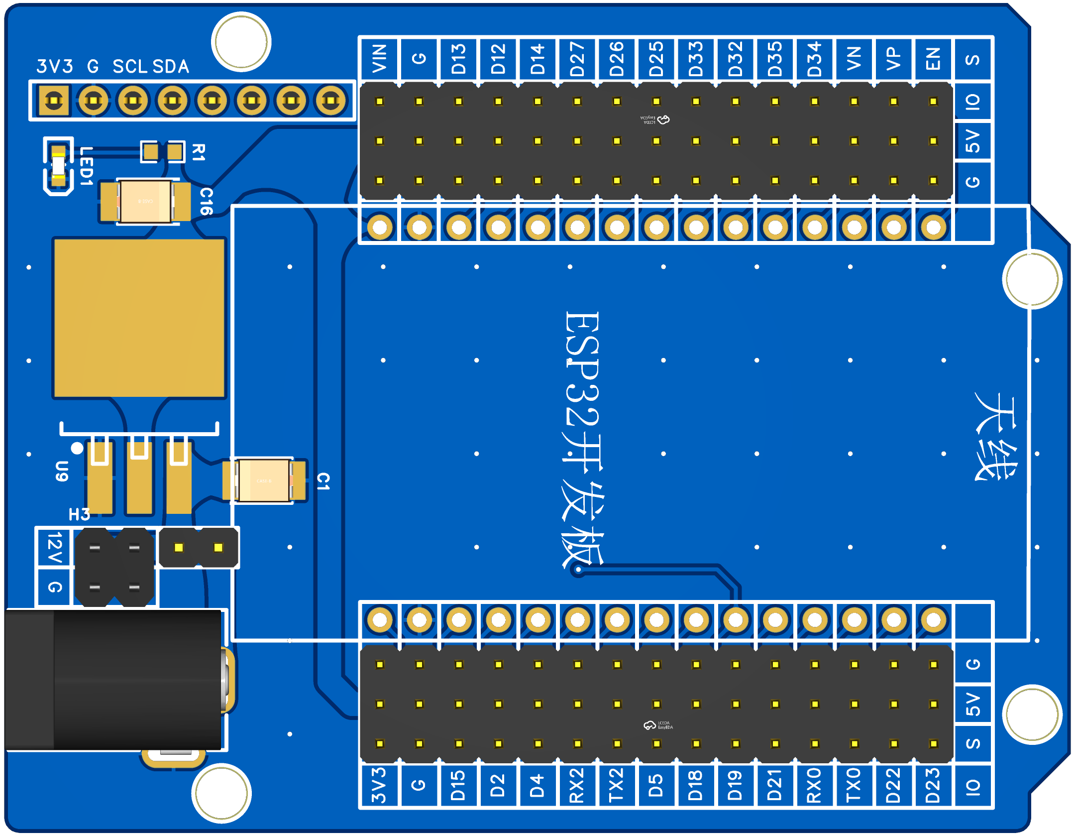 Image of ESP32_30Pin_蓝色电源模块