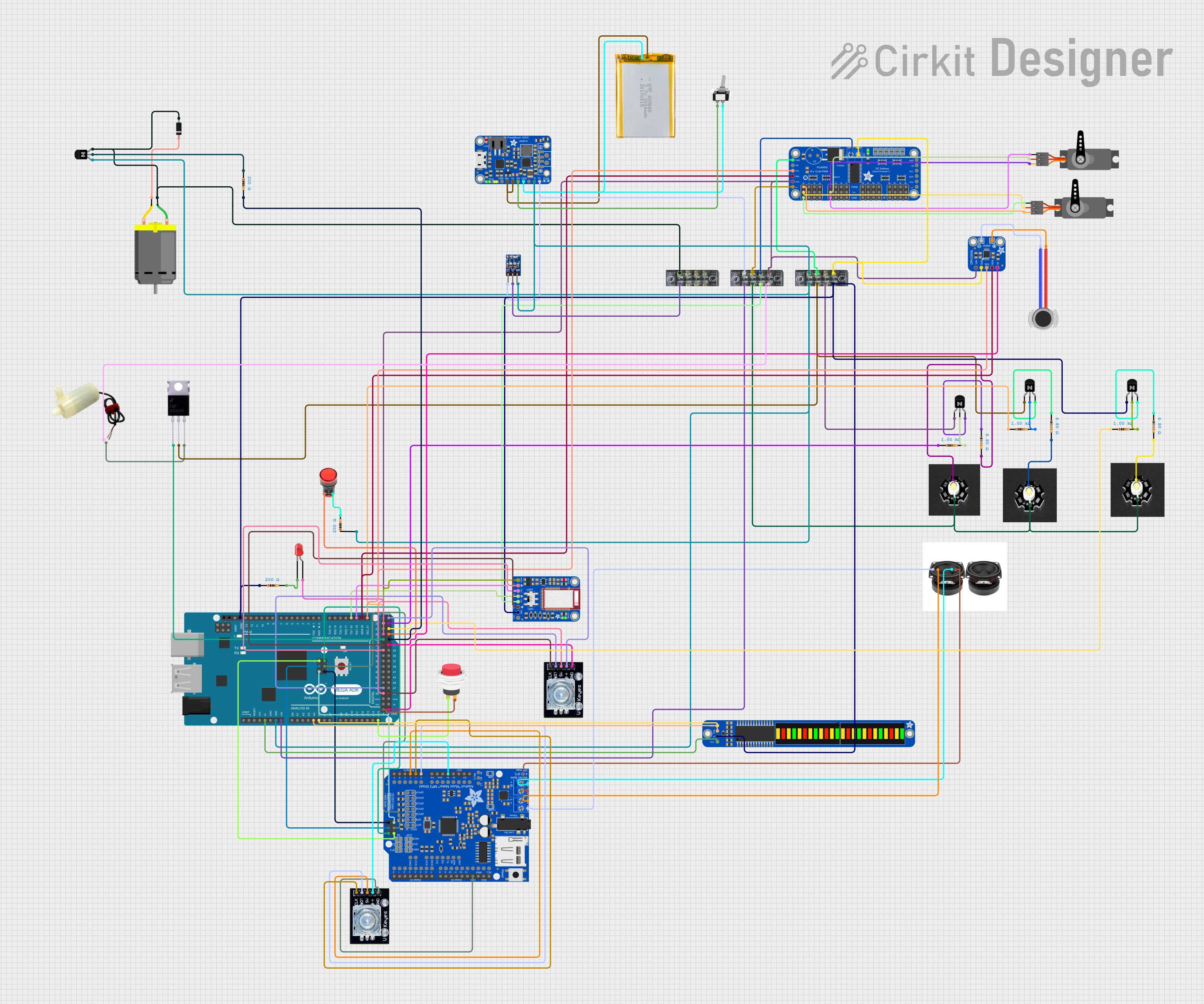 Image of Trap Wiring1: A project utilizing SparkFun Servo Trigger in a practical application