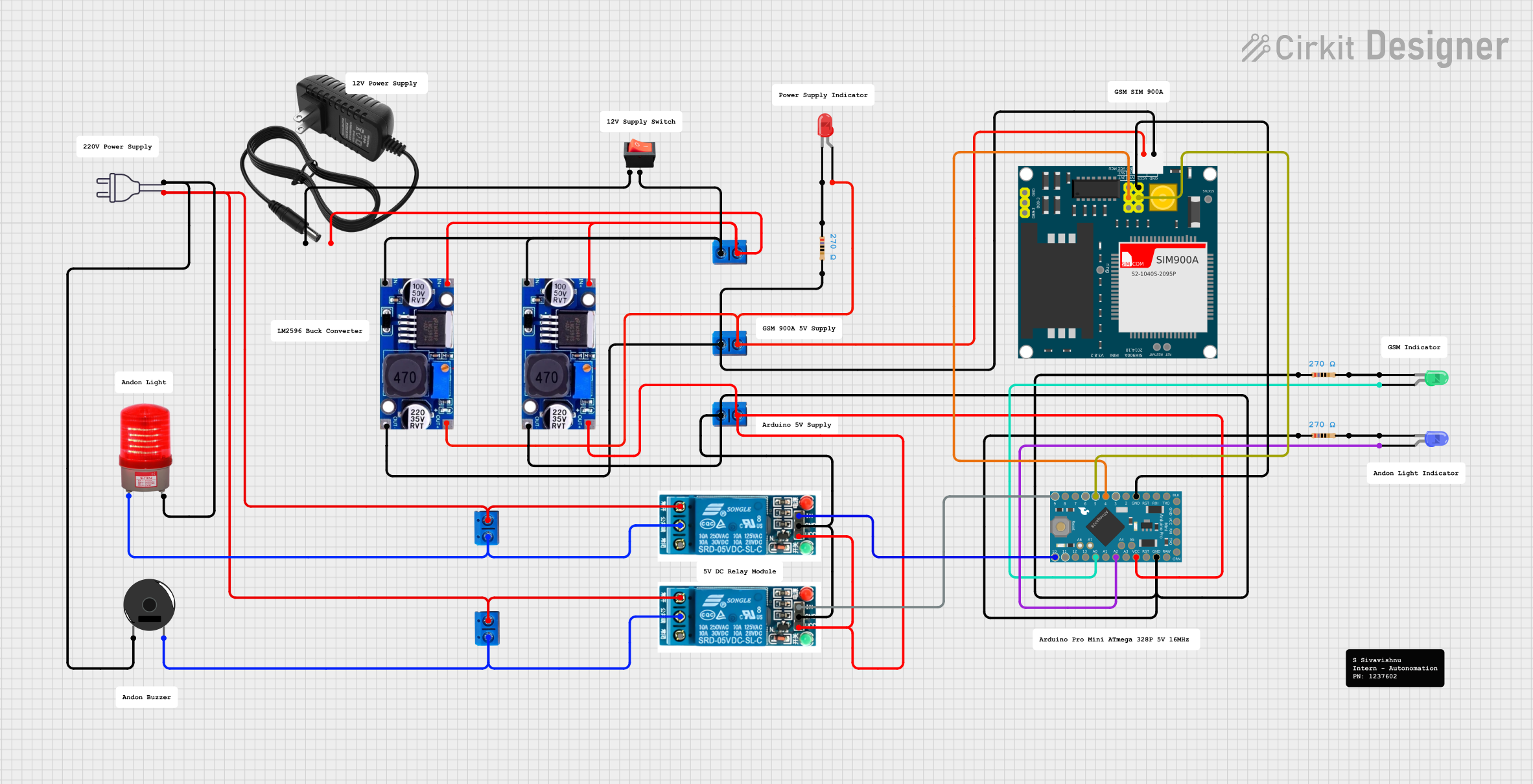 Image of Arduino-Controlled GSM and Relay Interaction System