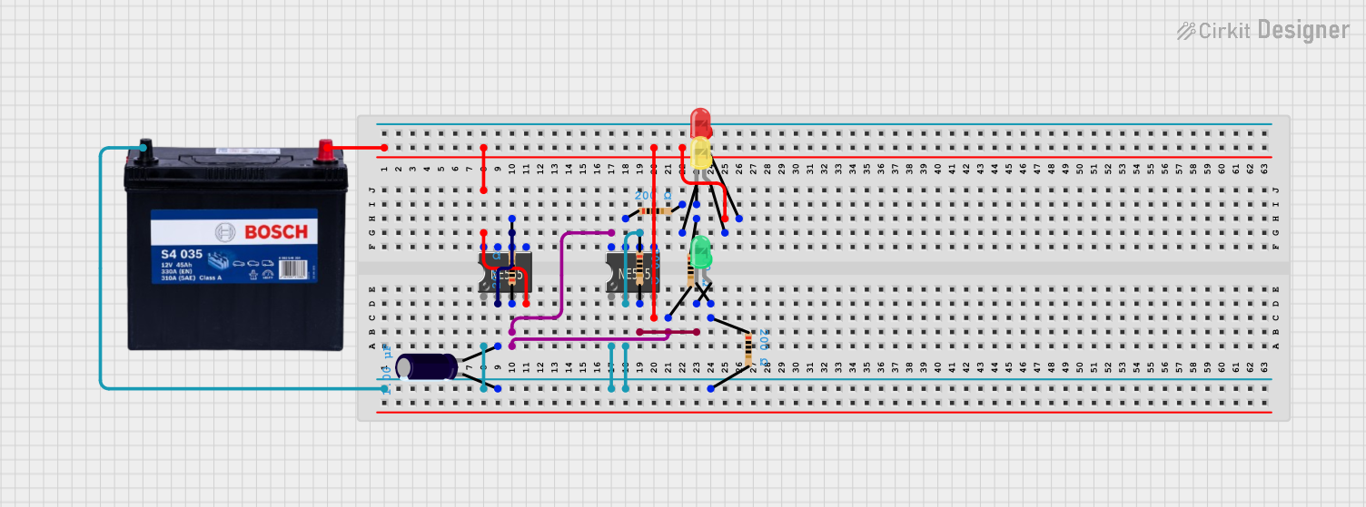 Image of Traffic light: A project utilizing TIMER CY6Y-1P4 in a practical application