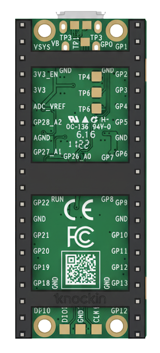 Image of Raspberry Pi Pico H Upside Down