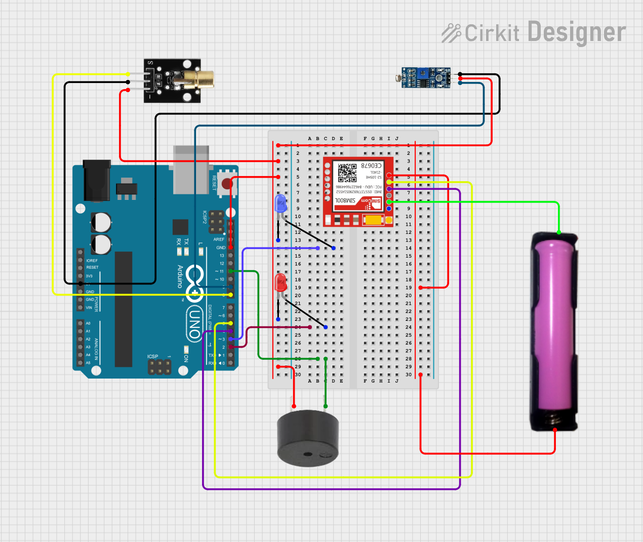 Image of Laser home security system: A project utilizing laser beam photoelectric sensor in a practical application
