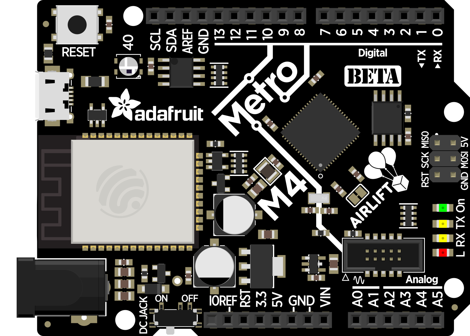 Image of Adafruit Metro M4 AirLift Lite