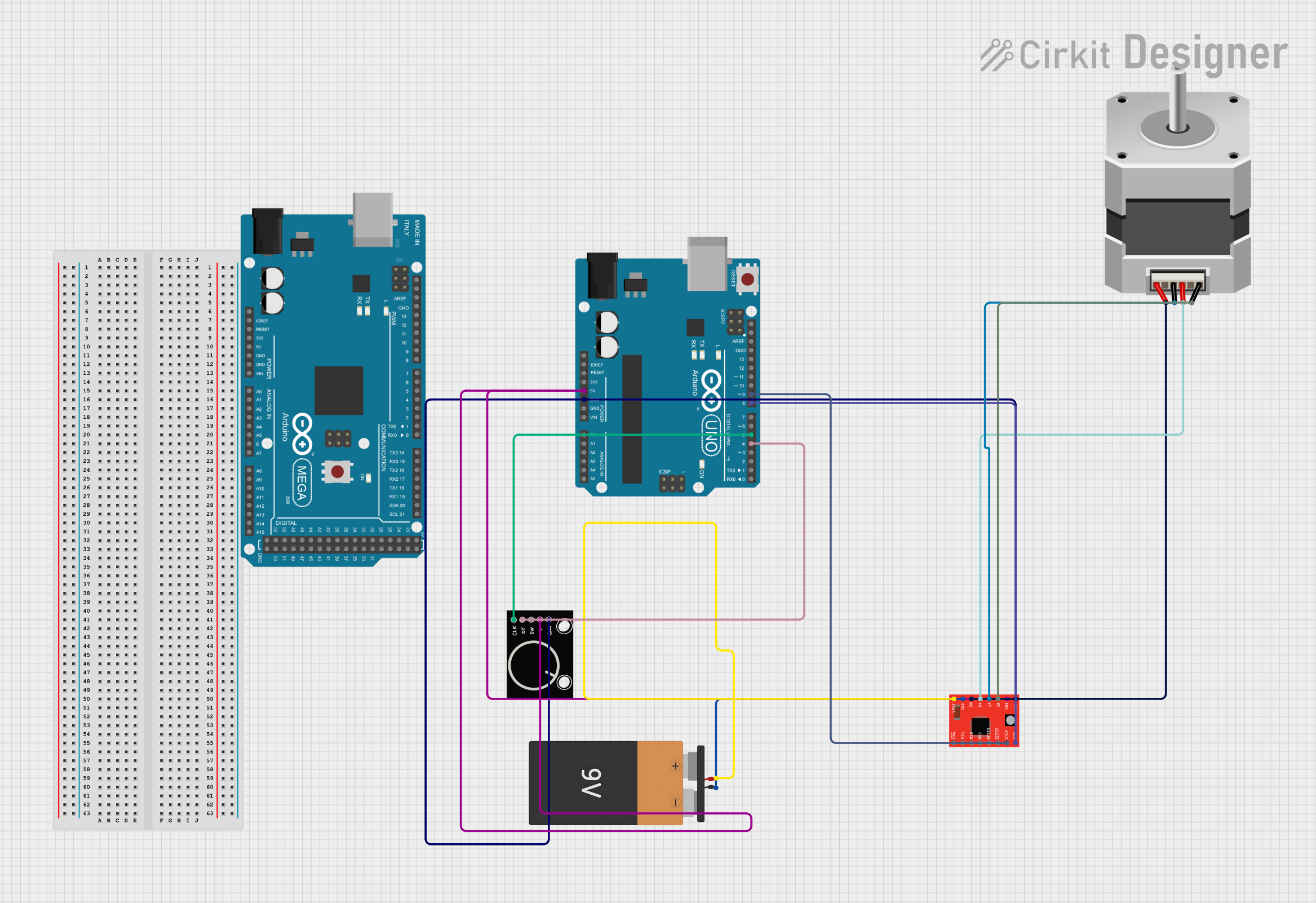 ArduinoControlled Stepper Motor with Rotary Encoder Feedback Howto