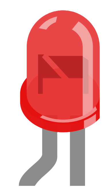 Image of LED: Two Pin (red) - Long Pins