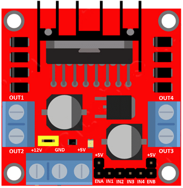 Image of L298N Dual H-Bridge Motor Driver