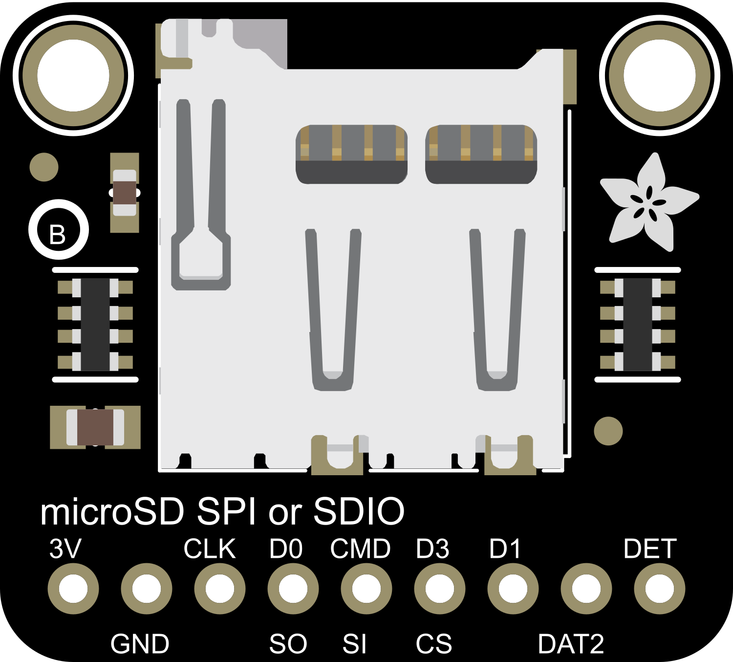 Image of Adafruit SDIO microSD Breakout