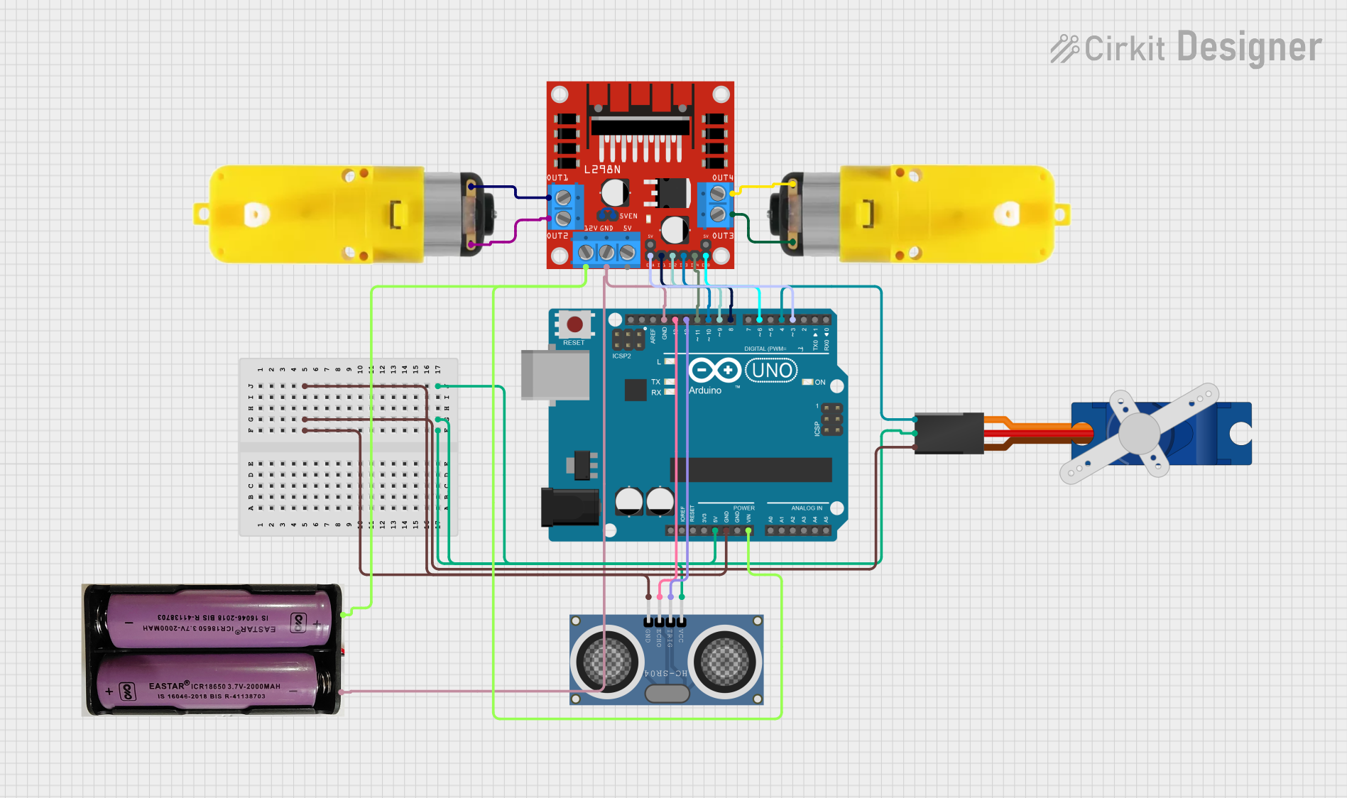 Image of robot: A project utilizing Obstacle Detector in a practical application