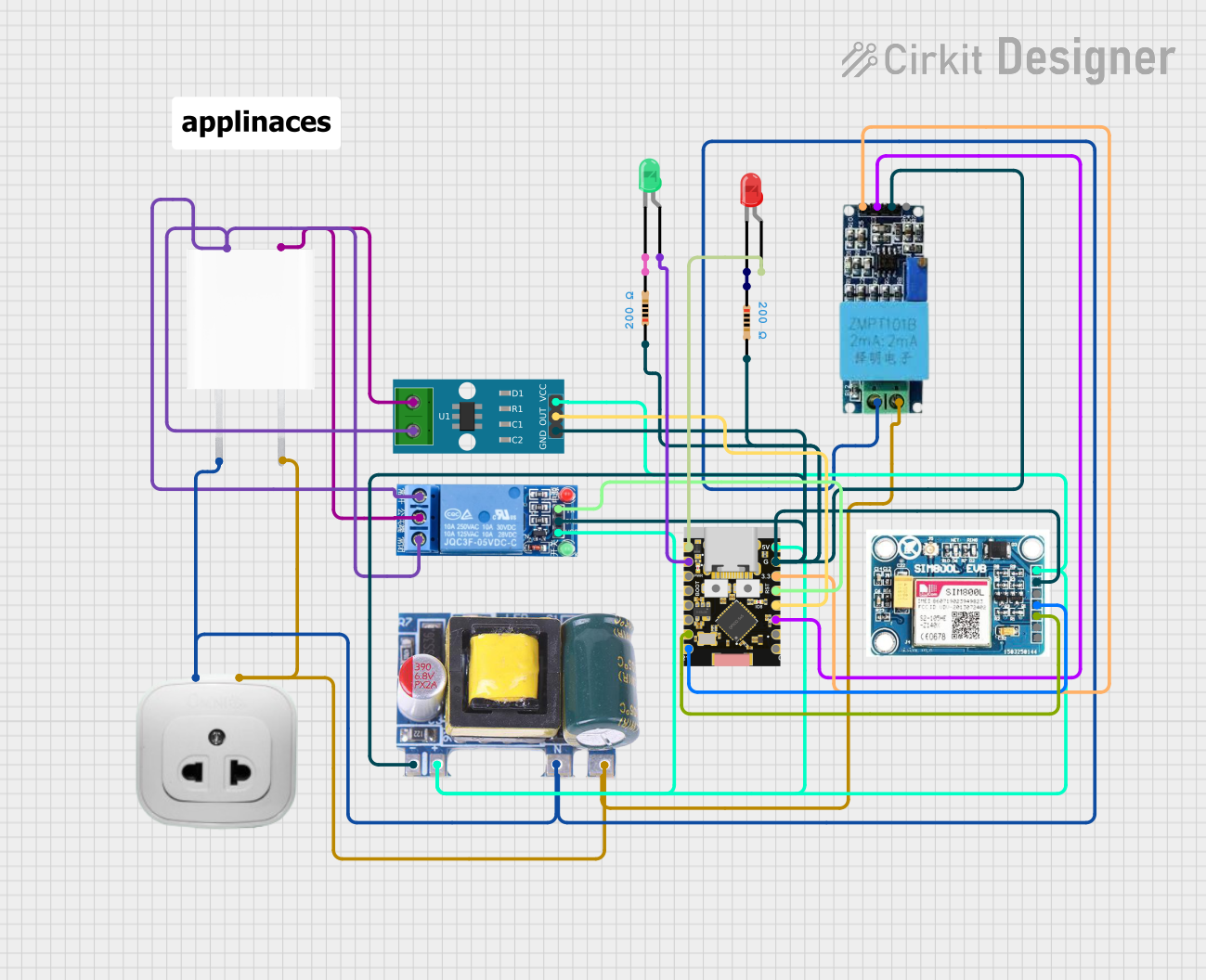 Image of line to line : A project utilizing AC Wire in a practical application