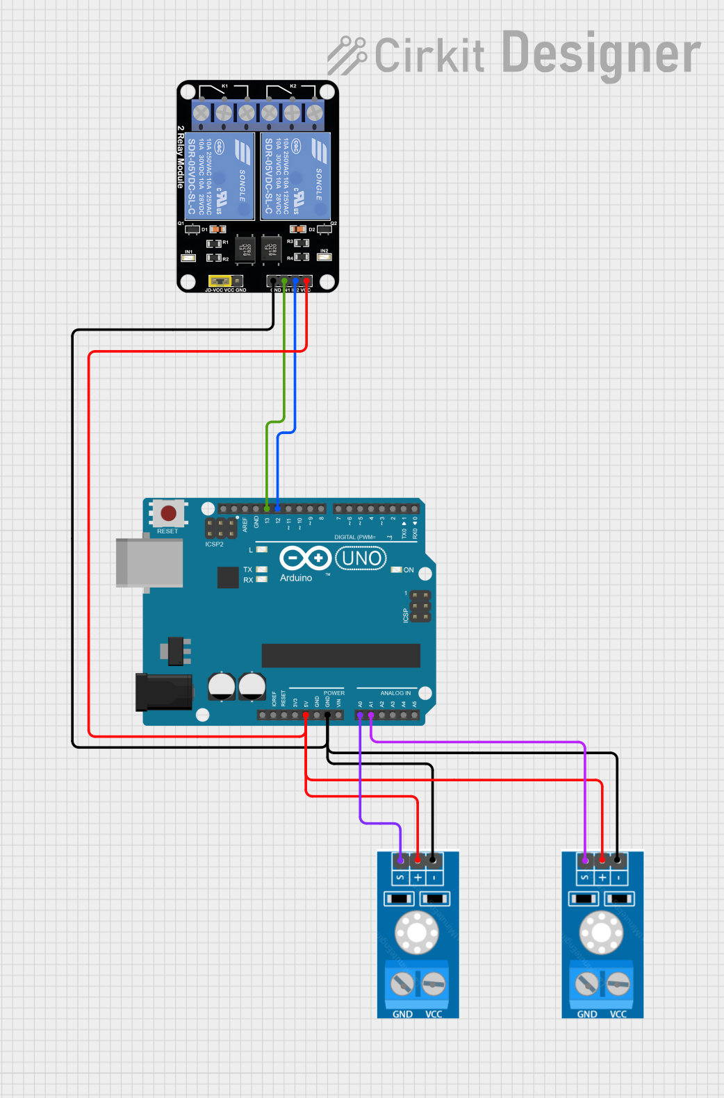 Image of power management : A project utilizing 2 channel relay module in a practical application